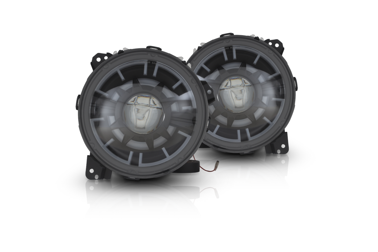 Attica LED Projector Headlight W-Sequential Turn Signal Attica 4x4 Headlight Set  AXOPROS