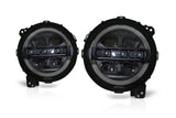 Attica LED Projector Headlights W-Sequential Turn Signal Attica 4x4 Headlight Set  AXOPROS