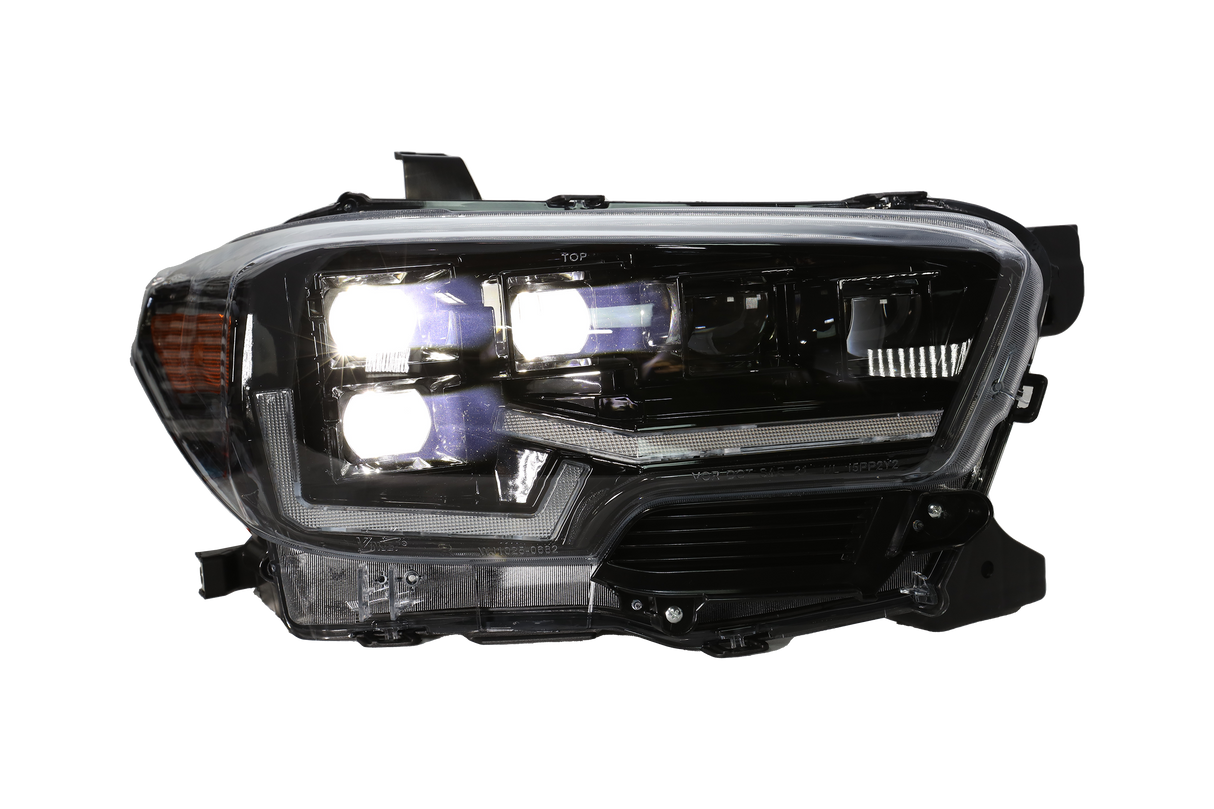 Attica Rogue Series LED Projector Headlight W-Sequential Turn Signal Attica 4x4 Headlight Set  AXOPROS