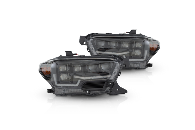 Attica Rogue Series LED Projector Headlight W-Sequential Turn Signal Attica 4x4 Headlight Set  AXOPROS