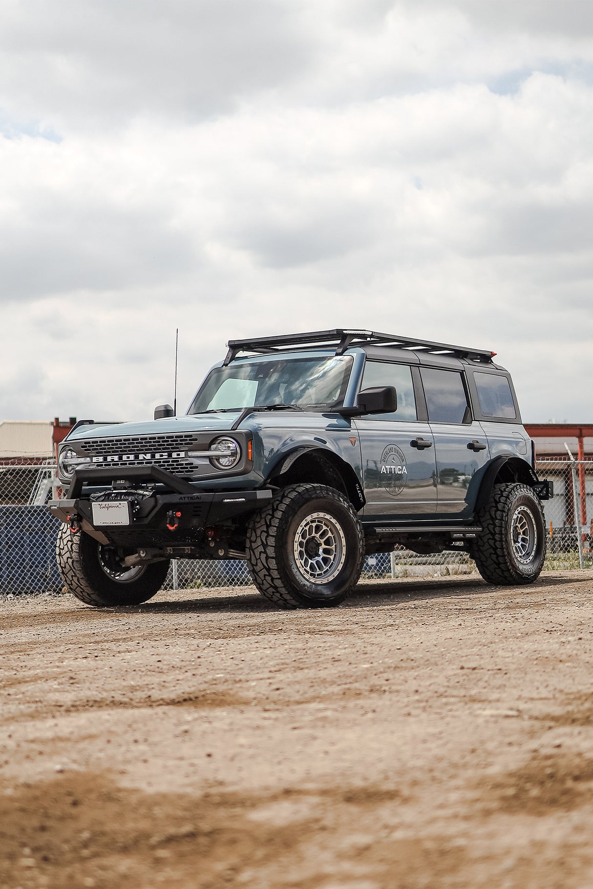 Attica Roof Rack With 4 Corner Lights Attica 4x4 Roof Rack  AXOPROS