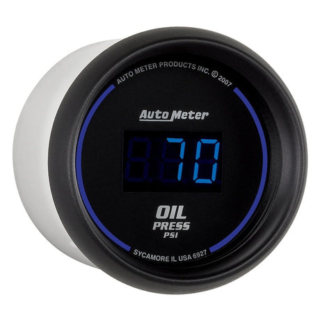 Autometer Cobalt Digital 52.4mm Black 0-100psi Oil Pressure Gauge AutoMeter Gauges  AXOPROS