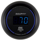Autometer Cobalt Digital 52.4mm Black 0-100psi Oil Pressure Gauge AutoMeter Gauges  AXOPROS