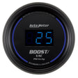 Autometer Cobalt Digital 52.4mm Black Vacuum/Boost Gauge AutoMeter Gauges  AXOPROS