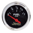 Autometer Jeep 52mm 73 OHMS Empty/8-12 OHMS Full Short Sweep Electronic Fuel Level Gauge AutoMeter Gauges  AXOPROS