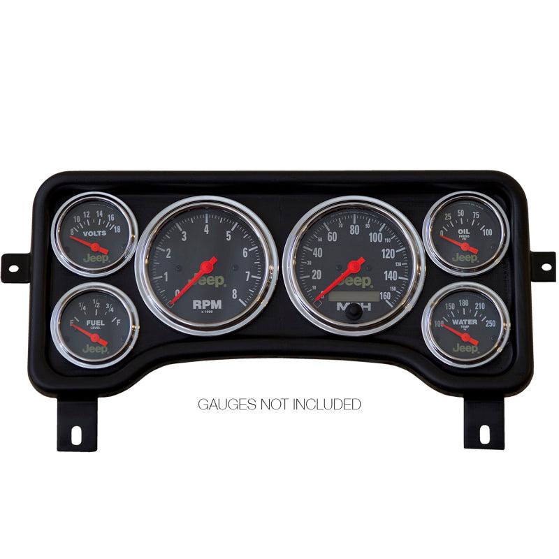 Autometer Jeep TJ/XJ Direct Fit Dash Panel 6 Gauge 3 3/8in x2 / 2 1/16in x4 AutoMeter Gauge Pods  AXOPROS