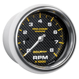 Autometer Marine Carbon Fiber 3-3/8in 8k RPM Tachometer AutoMeter Gauges  AXOPROS
