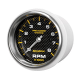 Autometer Marine Carbon Fiber 3-3/8in 8k RPM Tachometer AutoMeter Gauges  AXOPROS