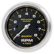 Autometer Marine Carbon Fiber 3-3/8in 8k RPM Tachometer AutoMeter Gauges  AXOPROS