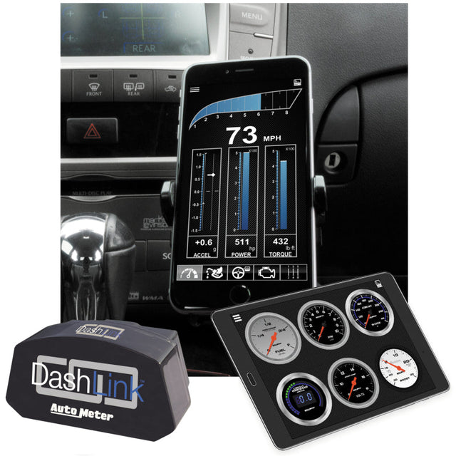 Autometer OBD-II Wireless Data Module Bluetooth DashLink for Apple IOS & Andriod Devices AutoMeter Data Acquisition  AXOPROS