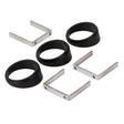 Autometer or Autogage 2-1/16in Black Angle Rings -- 3 Pack AutoMeter Gauge Pods  AXOPROS