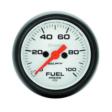 Autometer Phantom 52mm 0-100 PSI Fuel Pressure Gauge AutoMeter Gauges  AXOPROS