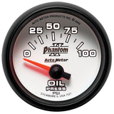 Autometer Phantom II 52mm Short Sweep Electronic 0-100psi Oil Pressure Gauge AutoMeter Gauges  AXOPROS