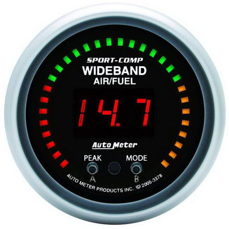 Autometer Sport-Comp 52mm Wideband Air/Fuel Gauge AutoMeter Gauges  AXOPROS