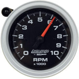 AutoMeter Tachometer Gauge 10K RPM 3 3/4in Pedestal w/Ext. Shift-Light - Black Dial/Black Case AutoMeter Performance Monitors  AXOPROS