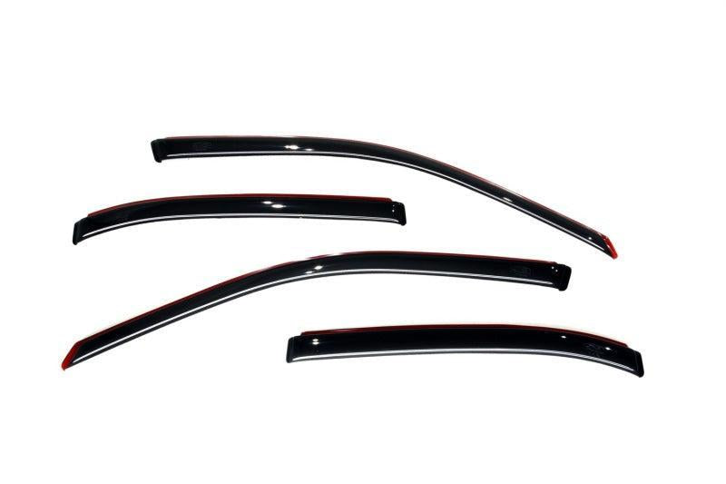 AVS 01-05 Honda Civic Ventvisor In-Channel Front & Rear Window Deflectors 4pc - Smoke AVS Wind Deflectors  AXOPROS