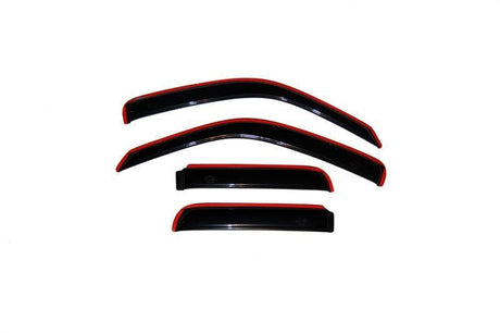 AVS 02-07 Jeep Liberty Ventvisor In-Channel Front & Rear Window Deflectors 4pc - Smoke AVS Wind Deflectors  AXOPROS