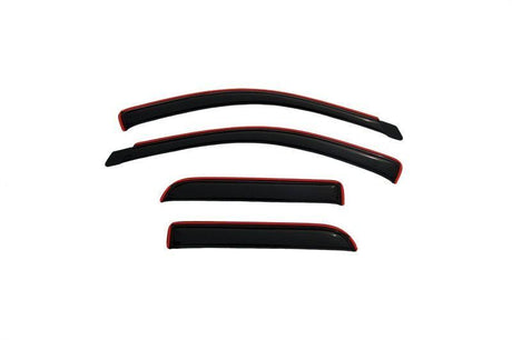 AVS 02-08 Dodge RAM 1500 Quad Cab Ventvisor In-Channel Front & Rear Window Deflectors 4pc - Smoke AVS Wind Deflectors  AXOPROS