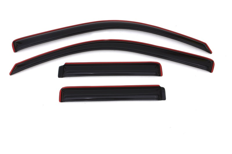 AVS 02-09 Chevy Trailblazer Ventvisor In-Channel Front & Rear Window Deflectors 4pc - Smoke AVS Wind Deflectors  AXOPROS