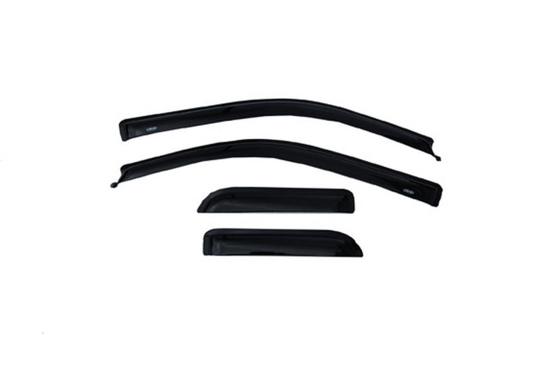AVS 04-14 Ford F-150 Supercab Ventvisor Outside Mount Window Deflectors 4pc - Smoke AVS Wind Deflectors  AXOPROS