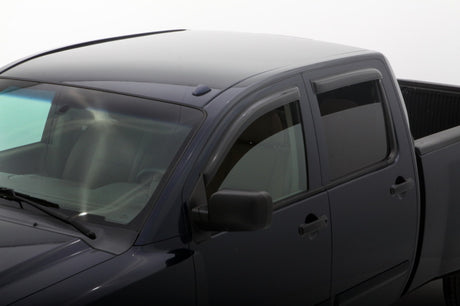 AVS 04-15 Nissan Titan Crew Cab Ventvisor Outside Mount Window Deflectors 4pc - Smoke AVS Wind Deflectors  AXOPROS