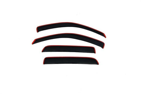 AVS 05-11 Dodge Dakota Quad Cab Ventvisor In-Channel Front & Rear Window Deflectors 4pc - Smoke AVS Wind Deflectors  AXOPROS