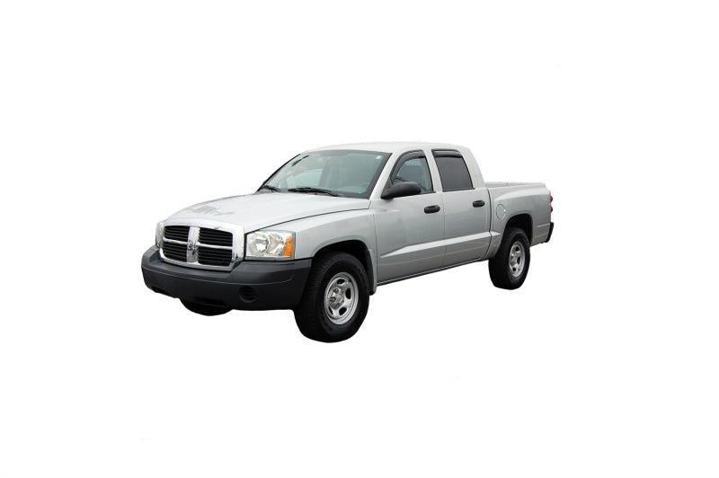 AVS 05-11 Dodge Dakota Quad Cab Ventvisor In-Channel Front & Rear Window Deflectors 4pc - Smoke AVS Wind Deflectors  AXOPROS