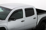 AVS 05-15 Toyota Tacoma Double Cab Ventvisor In-Channel Front & Rear Window Deflectors 4pc - Smoke AVS Wind Deflectors  AXOPROS