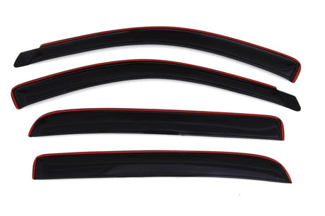 AVS 06-08 Dodge RAM 1500 Mega Cab Ventvisor In-Channel Front & Rear Window Deflectors 4pc - Smoke AVS Wind Deflectors  AXOPROS