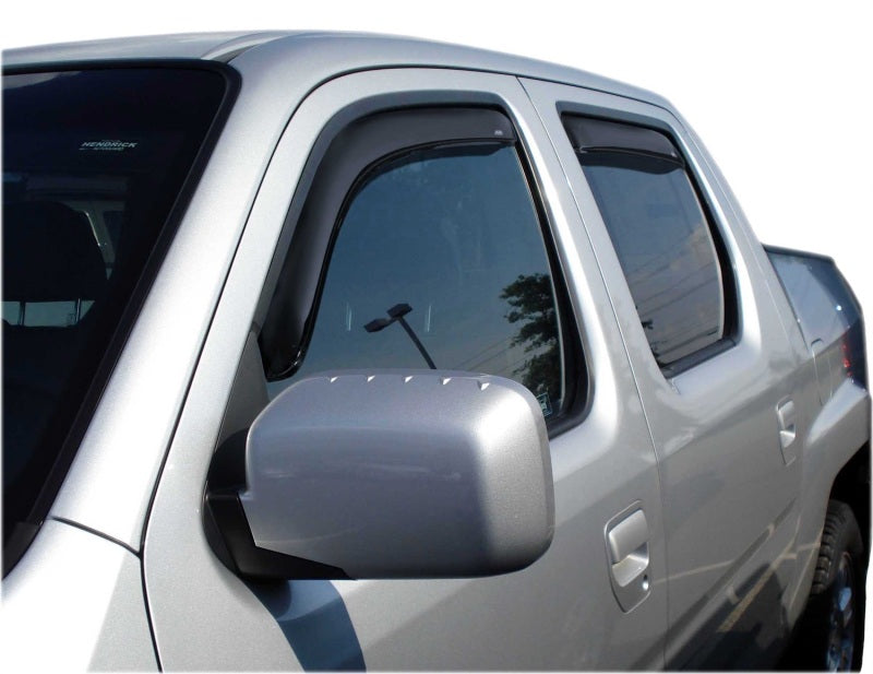 AVS 06-14 Honda Ridgeline Ventvisor In-Channel Front & Rear Window Deflectors 4pc - Smoke AVS Wind Deflectors  AXOPROS
