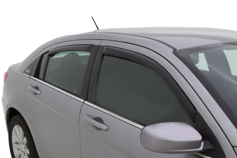 AVS 07-10 Chrysler Sebring Ventvisor In-Channel Front & Rear Window Deflectors 4pc - Smoke AVS Wind Deflectors  AXOPROS
