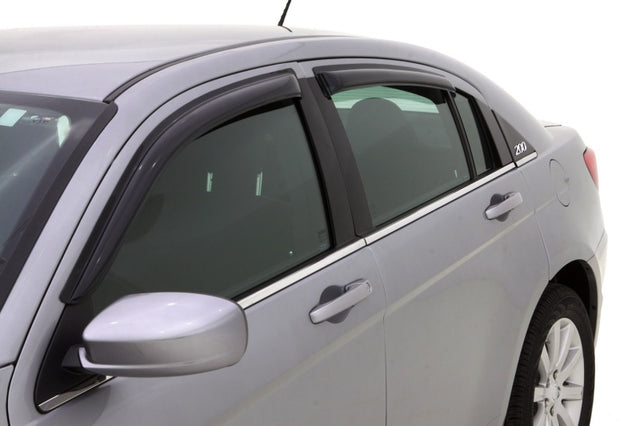 AVS 07-10 Chrysler Sebring Ventvisor Outside Mount Window Deflectors 4pc - Smoke AVS Wind Deflectors  AXOPROS