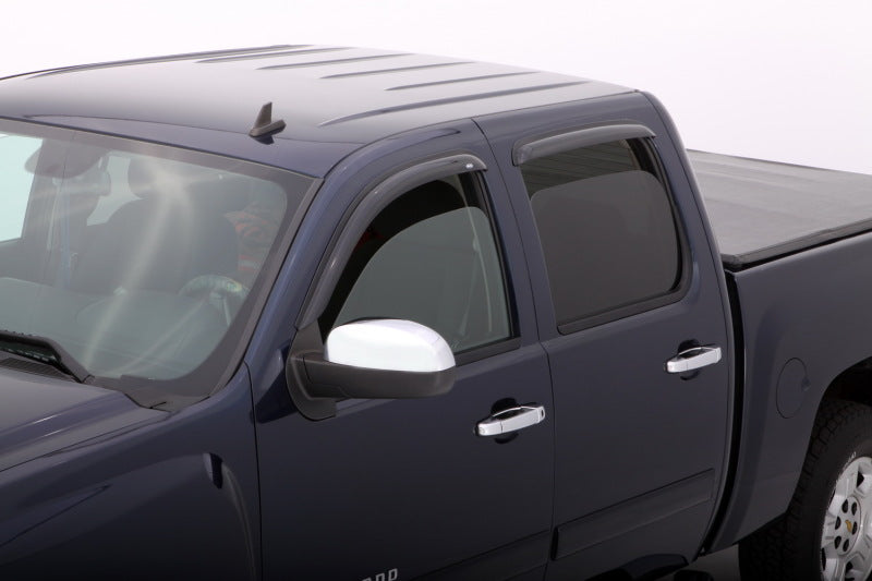 AVS 07-13 Chevy Avalanche Ventvisor Outside Mount Window Deflectors 4pc - Smoke AVS Wind Deflectors  AXOPROS