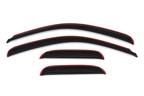AVS 07-13 Chevy Silverado 1500 Ext. Cab Ventvisor Front & Rear Window Deflectors 4pc - Smoke AVS Wind Deflectors  AXOPROS