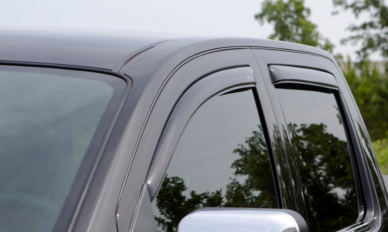 AVS 07-13 Chevy Silverado 1500 Ext. Cab Ventvisor Front & Rear Window Deflectors 4pc - Smoke AVS Wind Deflectors  AXOPROS