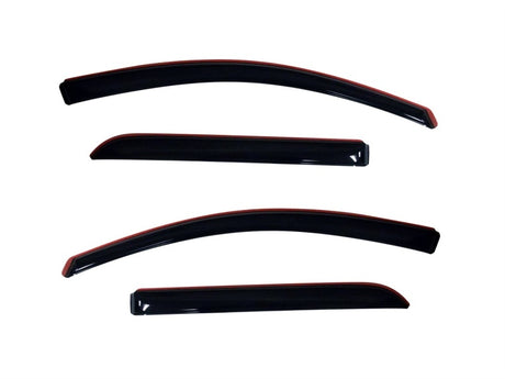 AVS 07-16 GMC Acadia Ventvisor In-Channel Front & Rear Window Deflectors 4pc - Smoke AVS Wind Deflectors  AXOPROS