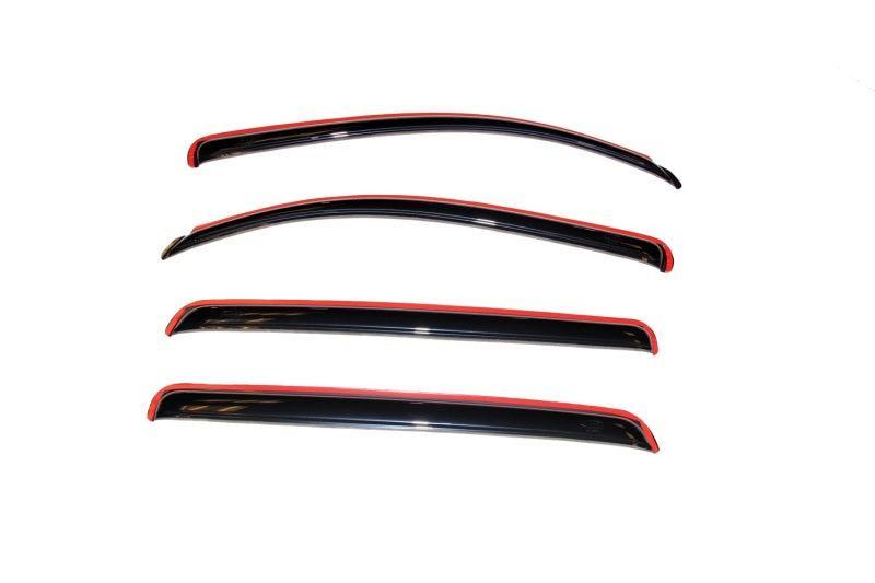 AVS 07-18 Toyota Tundra Crewmax Ventvisor In-Channel Front & Rear Window Deflectors 4pc - Smoke AVS Wind Deflectors  AXOPROS