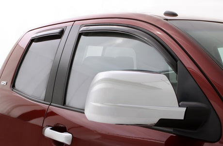 AVS 07-18 Toyota Tundra Double Cab Ventvisor In-Channel Front & Rear Window Deflectors 4pc - Smoke AVS Wind Deflectors  AXOPROS