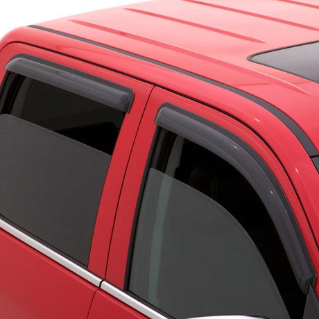 AVS 08-13 Toyota Highlander Ventvisor Outside Mount Window Deflectors 4pc - Smoke AVS Wind Deflectors  AXOPROS