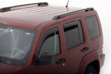 AVS 08-14 Jeep Liberty Ventvisor In-Channel Front & Rear Window Deflectors 4pc - Smoke AVS Wind Deflectors  AXOPROS