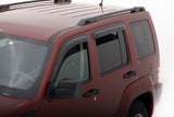 AVS 08-14 Jeep Liberty Ventvisor Outside Mount Window Deflectors 4pc - Smoke AVS Wind Deflectors  AXOPROS