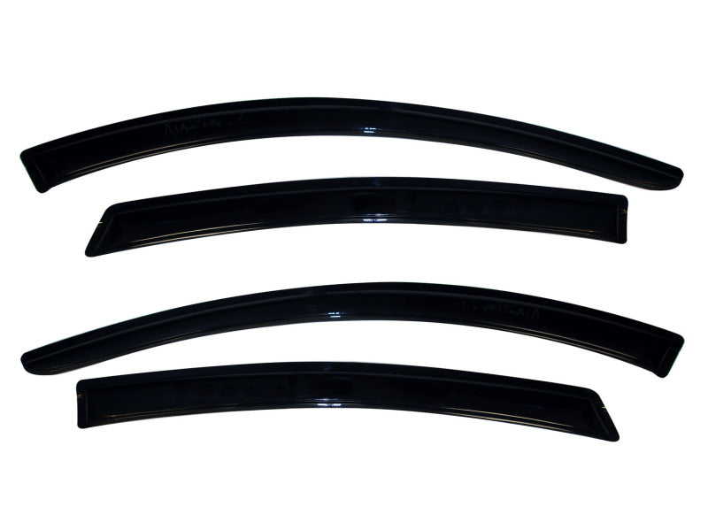 AVS 09-13 Mazda 6 Ventvisor Outside Mount Window Deflectors 4pc - Smoke AVS Wind Deflectors  AXOPROS