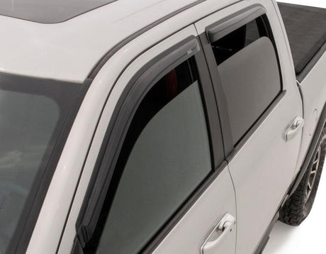 AVS 09-18 Dodge RAM 1500 Crew Cab Ventvisor Outside Mount Window Deflectors 4pc - Smoke AVS Wind Deflectors  AXOPROS