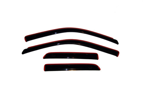 AVS 09-18 Dodge RAM 1500 Quad Cab Ventvisor In-Channel Front & Rear Window Deflectors 4pc - Smoke AVS Wind Deflectors  AXOPROS