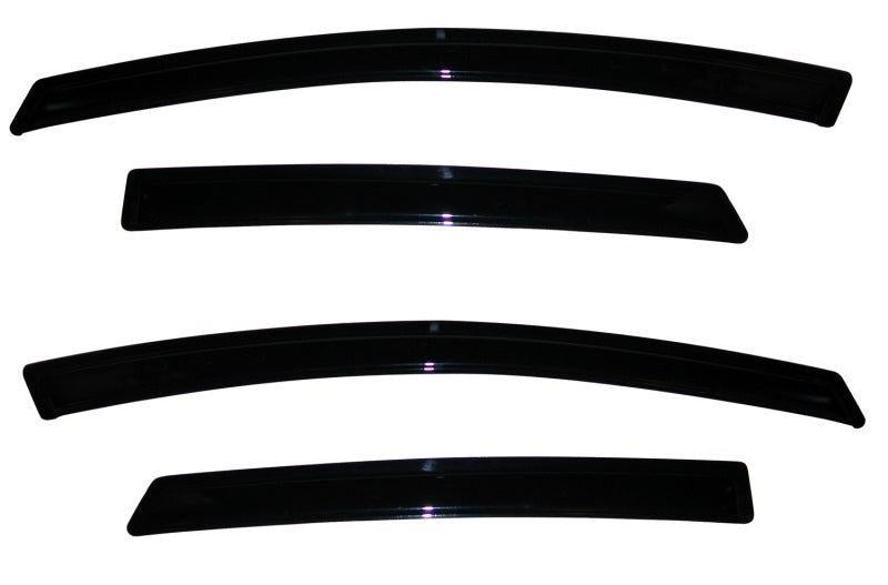 AVS 09-18 Ford Fiesta (Sedan & Hatch) Ventvisor Outside Mount Window Deflectors 4pc - Smoke AVS Wind Deflectors  AXOPROS
