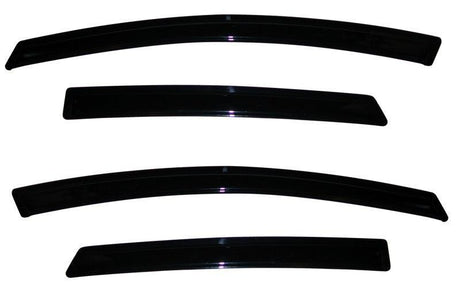 AVS 09-18 Ford Fiesta (Sedan & Hatch) Ventvisor Outside Mount Window Deflectors 4pc - Smoke AVS Wind Deflectors  AXOPROS