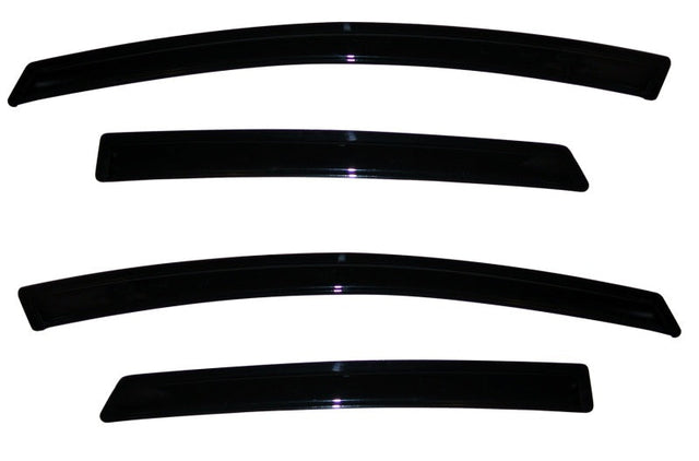 AVS 09-18 Ford Fiesta (Sedan & Hatch) Ventvisor Outside Mount Window Deflectors 4pc - Smoke AVS Wind Deflectors  AXOPROS