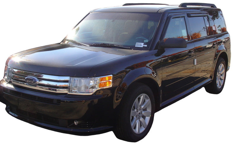 AVS 09-18 Ford Flex Ventvisor Outside Mount Window Deflectors 4pc - Smoke AVS Wind Deflectors  AXOPROS