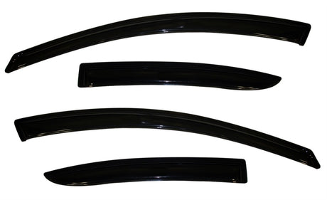 AVS 10-13 Mazda 3 Ventvisor Outside Mount Window Deflectors 4pc - Smoke AVS Wind Deflectors  AXOPROS