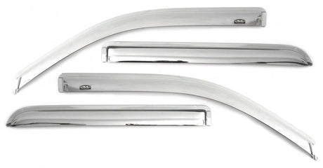 AVS 10-17 Chevy Equinox Ventvisor Outside Mount Front & Rear Window Deflectors 4pc - Chrome AVS Wind Deflectors  AXOPROS